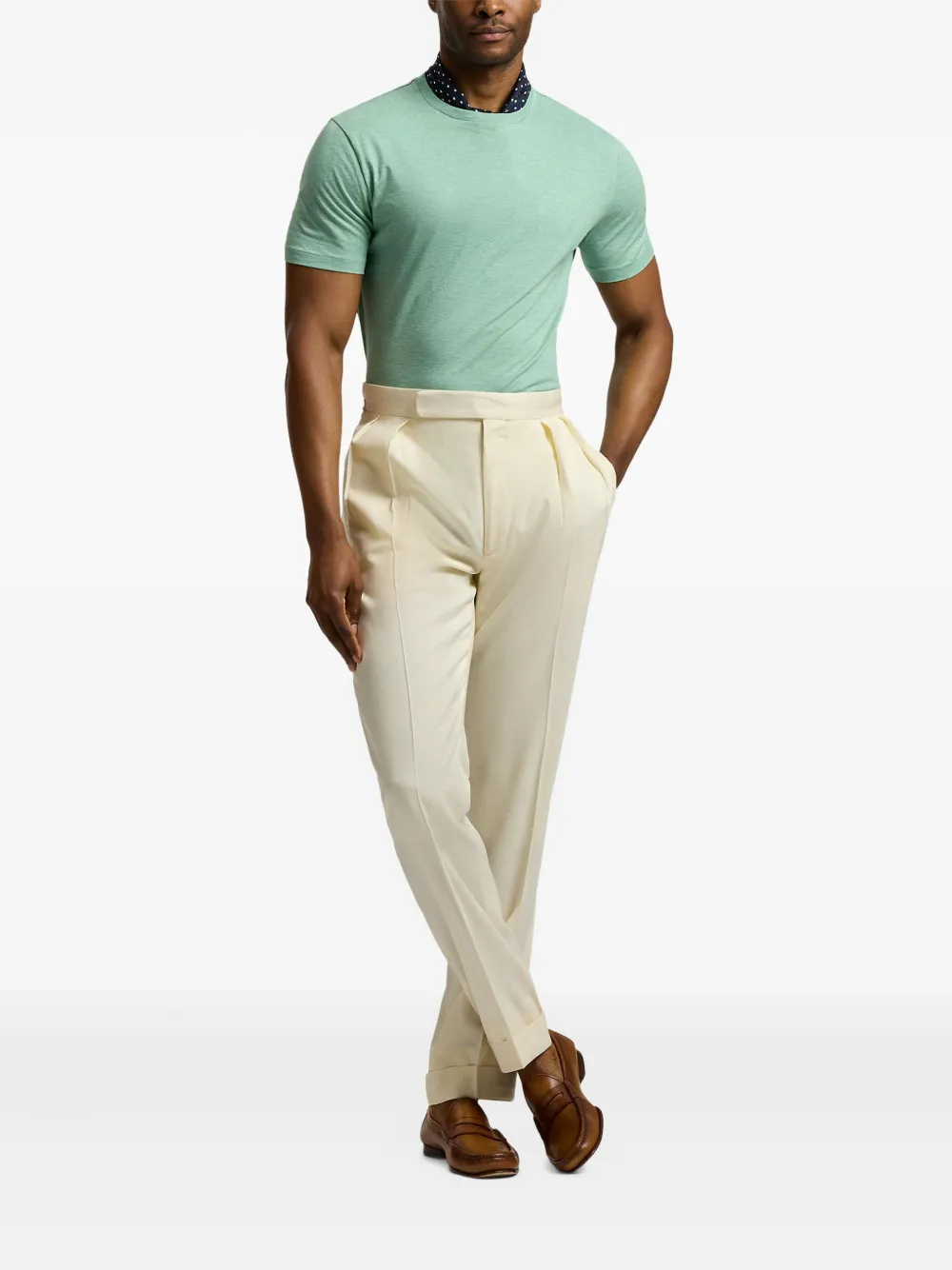Ralph Lauren Purple Label Katoenen T-shirt - Groen