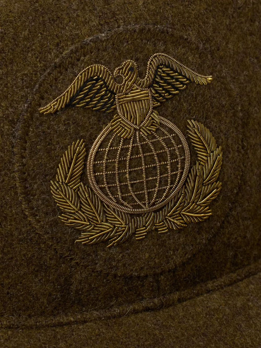 Ralph Lauren RRL Honkbalpet met geborduurd logo Groen