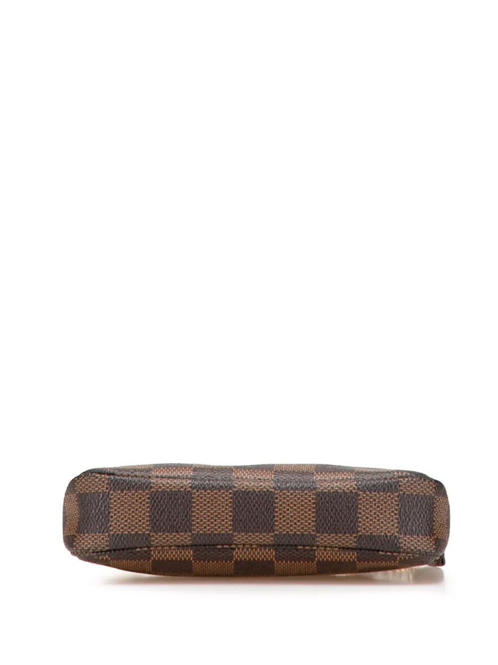Pre-owned Louis Vuitton 2009 Damier Ebene Trunks And Bags Mini Pochette Accessoires Handbag In Brown