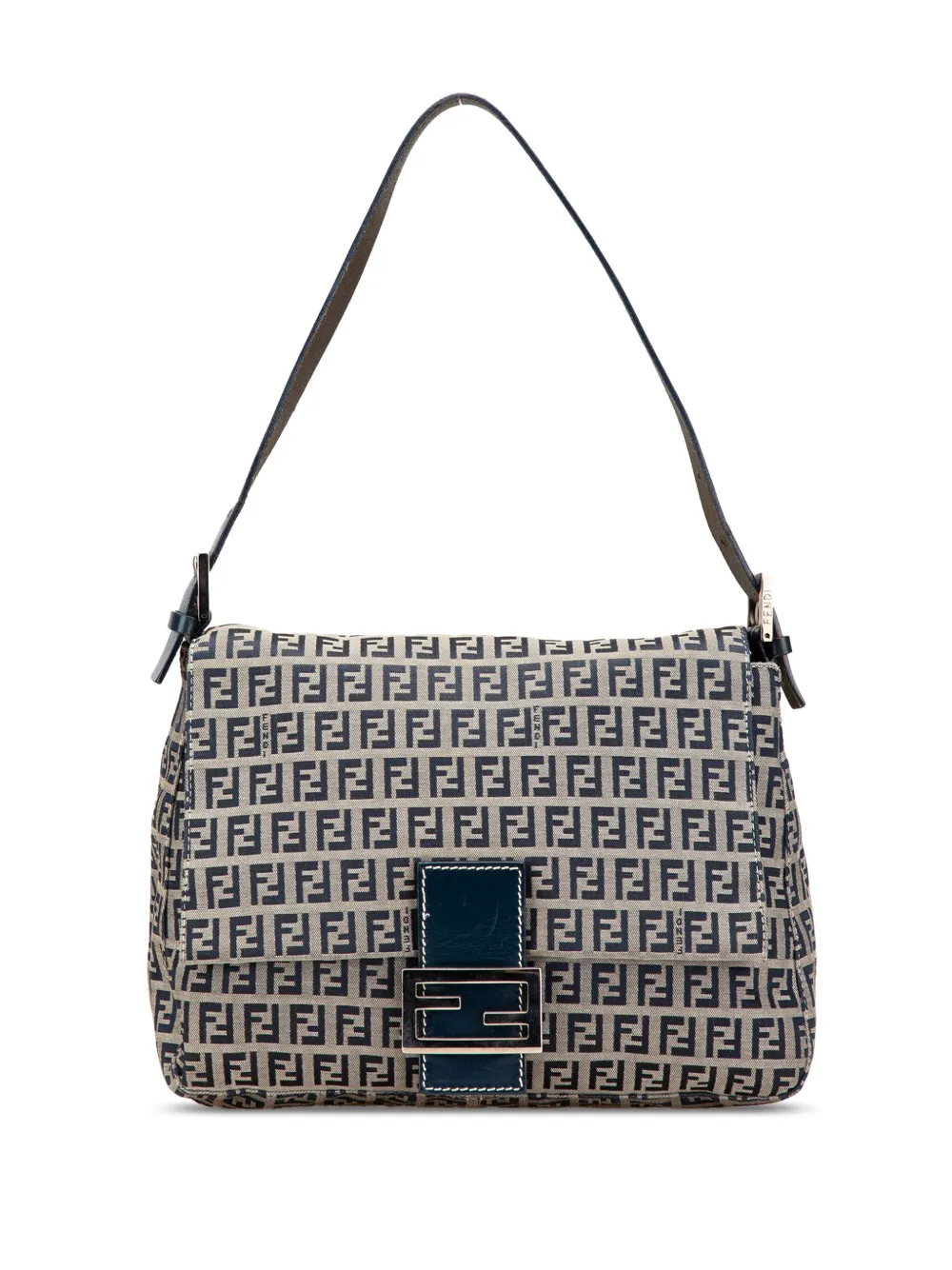 Fendi Pre-Owned 2000-2010 Zucchino Canvas Mamma Forever shoulder bag | Blue | Image 1