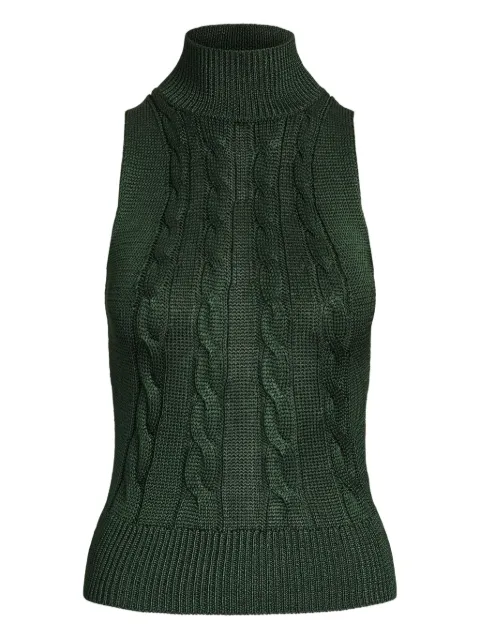Ralph Lauren Collection cable-knit sleeveless top
