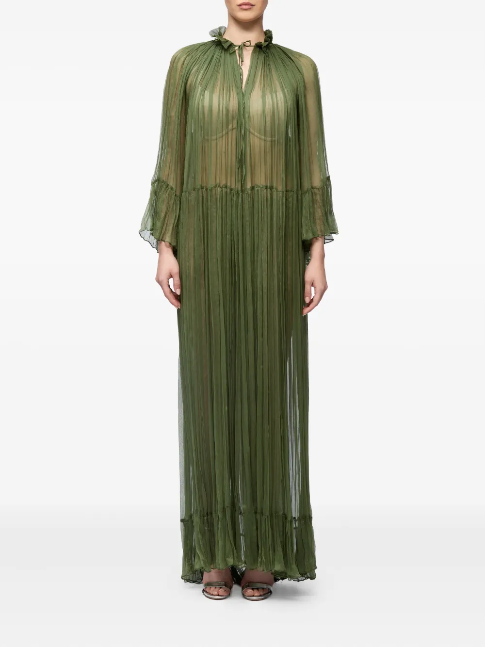 semi-sheer maxi dress