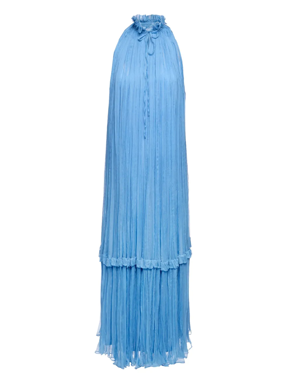 pleated maxi dress