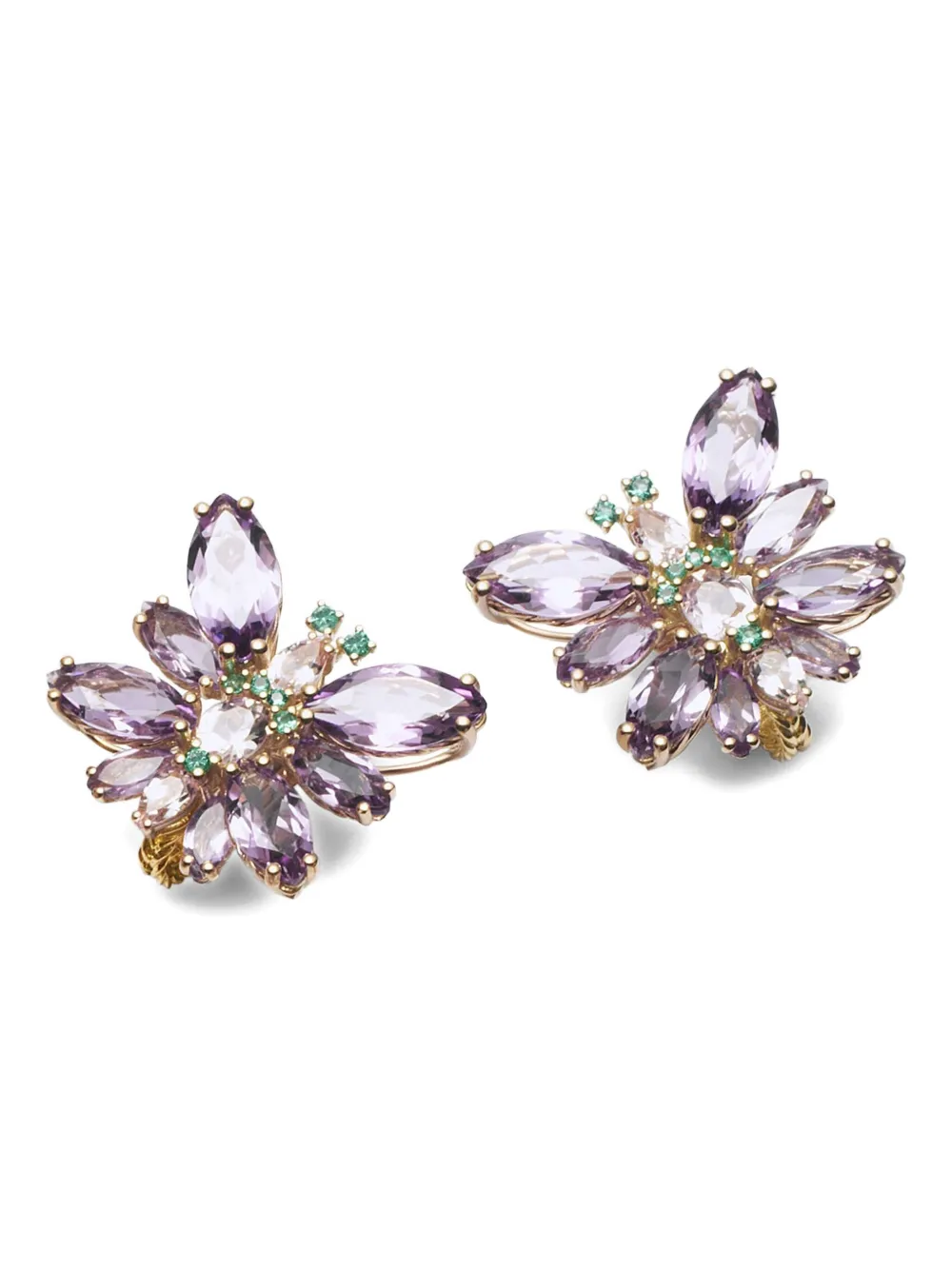 Dolce & Gabbana 18K yellow gold Butterfly multi-stone earrings | Image 2
