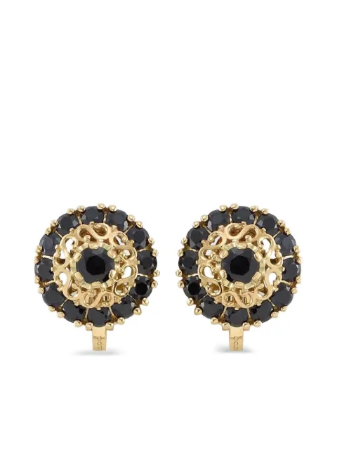 Dolce & Gabbana Sicily Ohrringe mit schwarzem Saphir