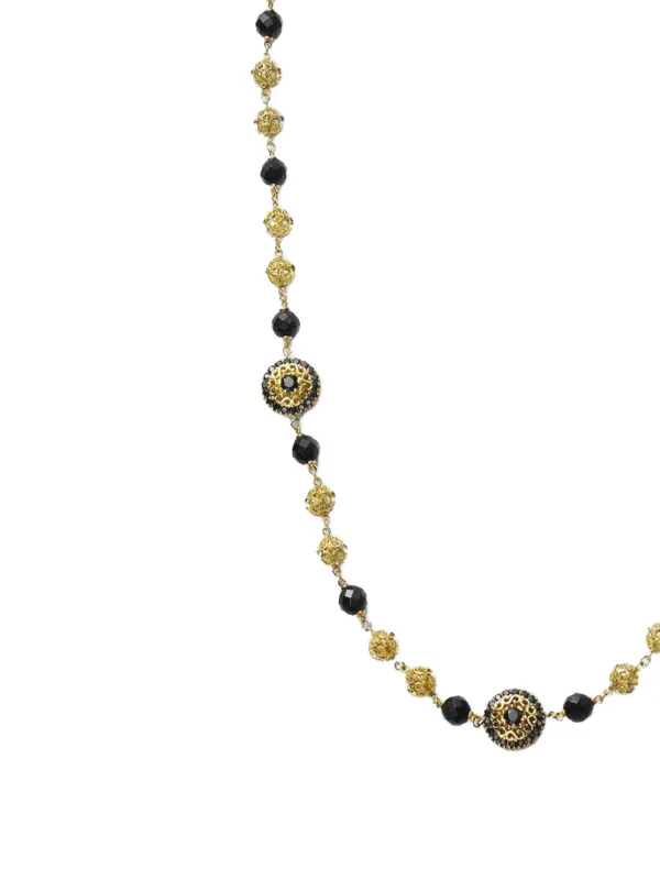 ドルガバ　18k Dolce & Gabbana Sicily サファイア ネックレス | ゴールドトーン