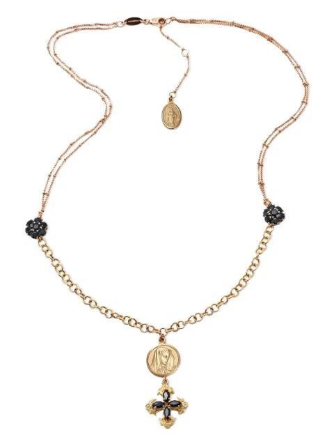 Dolce & Gabbana 18kt gold Sicily sapphire necklace