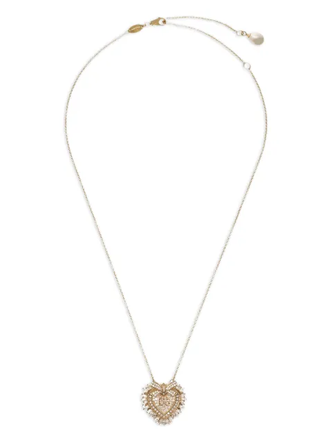 Dolce & Gabbana 18K yellow gold Devotion diamond necklace