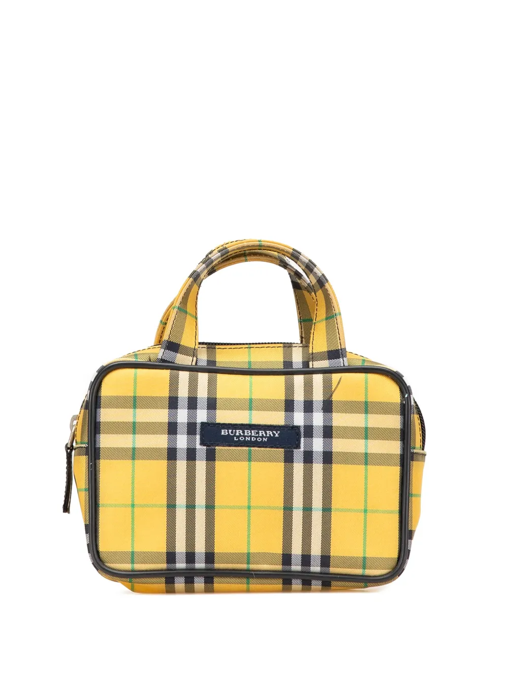 Burberry Pre-Owned 2000-2017 House Check Canvas handbag - イエロー Burberry Pre-Owned 2000-2017 House Check Canvas handbag - イエロー