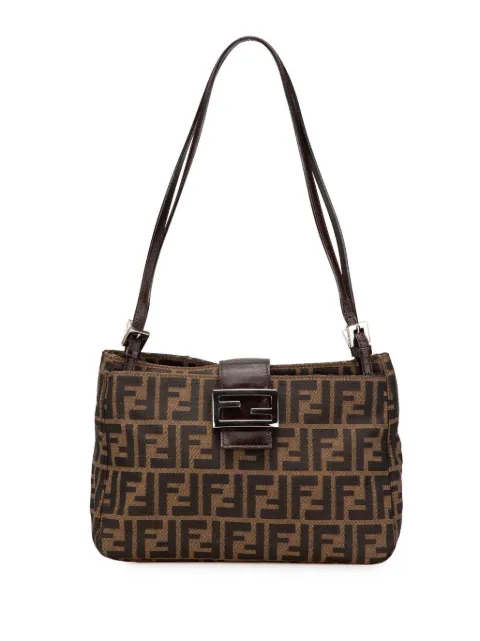 Fendi Pre-Owned bolso de hombro de lona con motivo del monograma Zucca característico 2000-2010