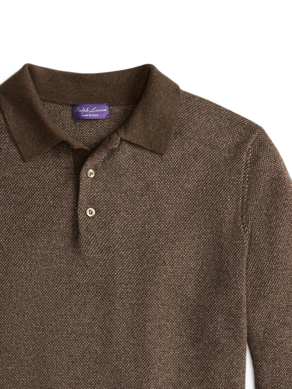 Ralph Lauren Purple Label Birdsey poloshirt - Bruin