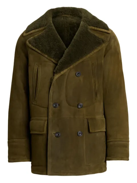 Ralph Lauren Purple Label shearling-lined double-breasted coat