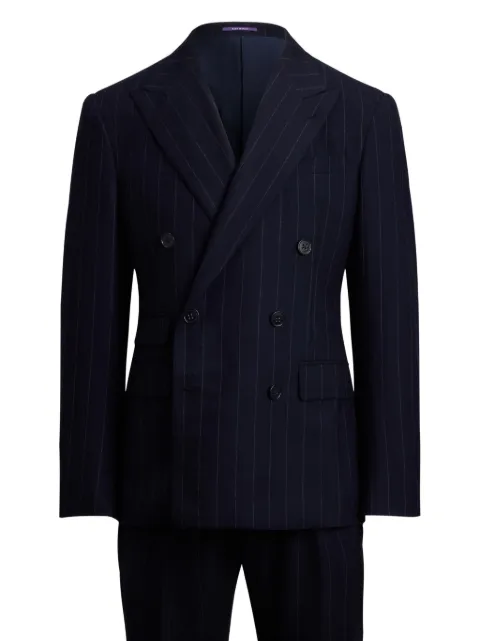 Ralph Lauren Purple Label pinstripe double-breasted suit