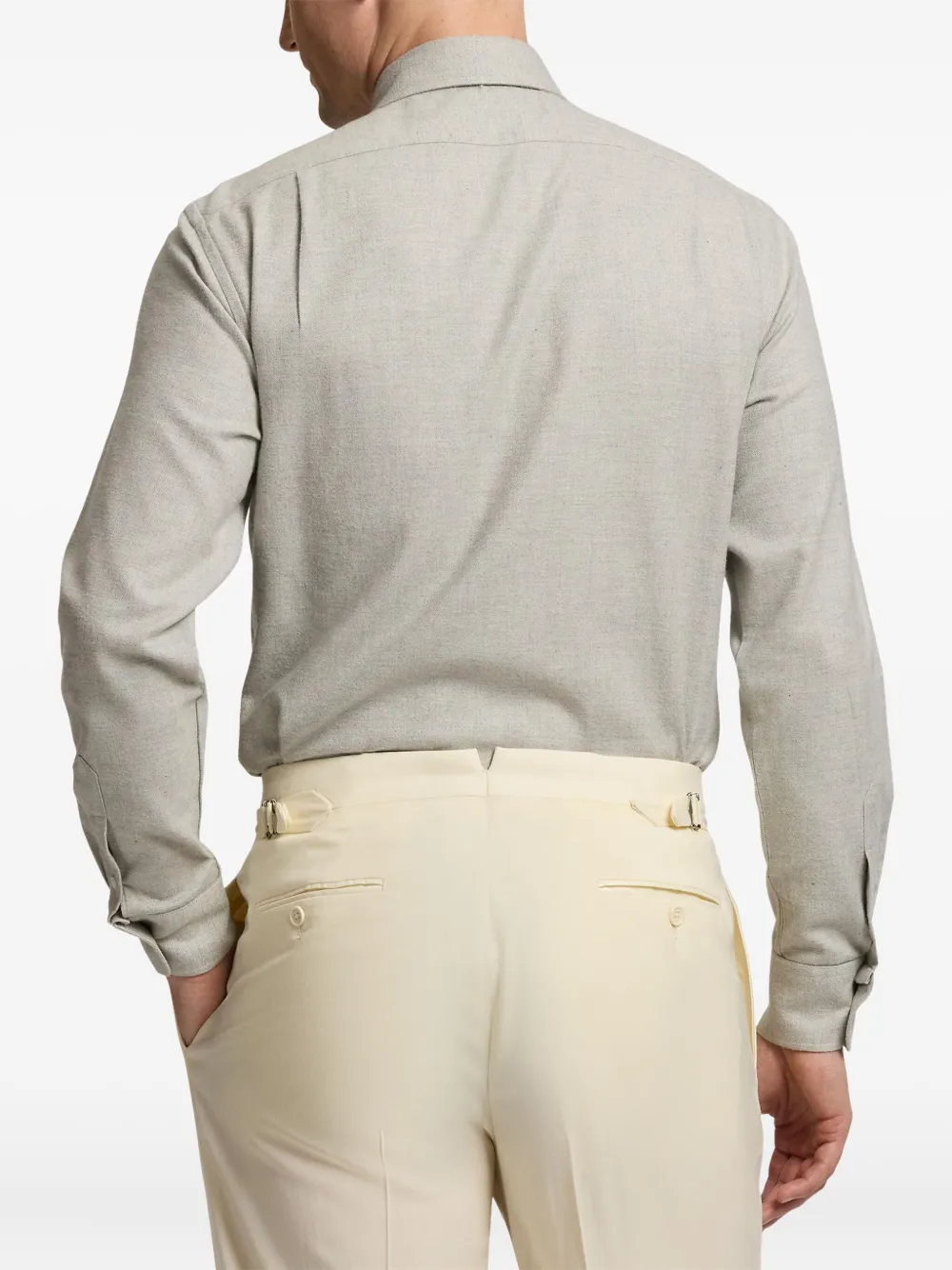 Ralph Lauren Purple Label Overhemd met lange mouwen Grijs