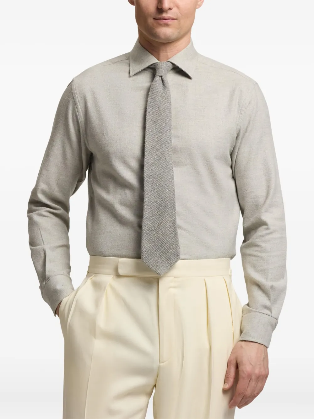 Ralph Lauren Purple Label Overhemd met lange mouwen Grijs