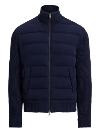 Ralph Lauren Purple Label Jaqueta Com Mangas Caneladas | Azul