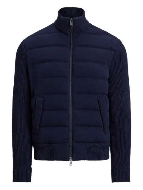 Ralph Lauren Purple Label ribbed-sleeves quilted jacket
