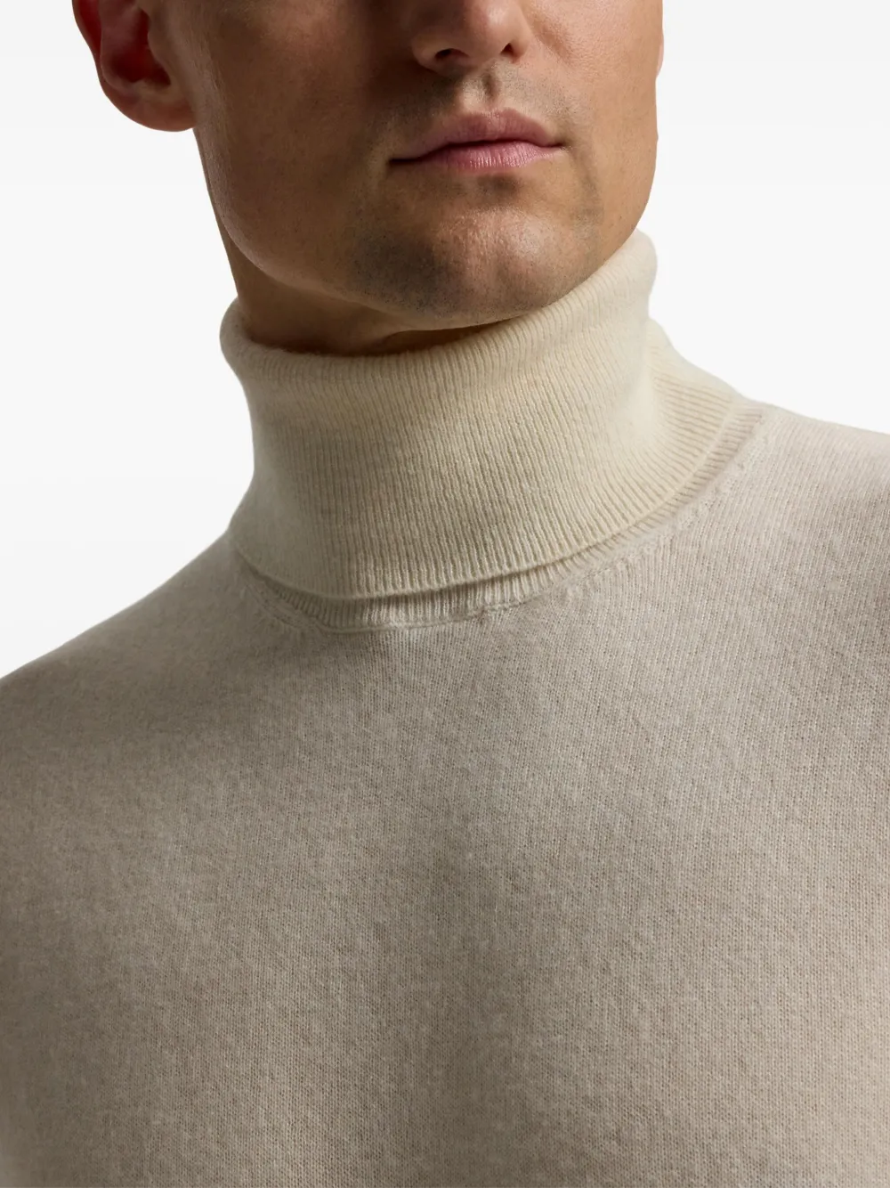 Ralph Lauren Purple Label Kasjmier coltrui Wit