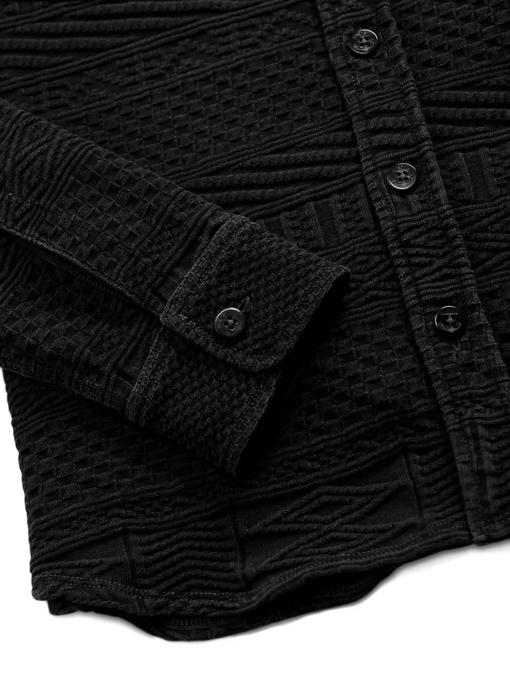 Ralph Lauren RRL Julius overhemd met jacquard-patroon Zwart