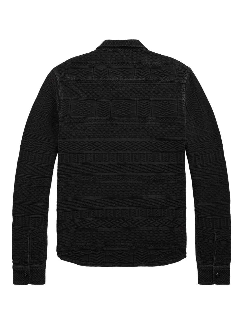Ralph Lauren RRL Julius overhemd met jacquard-patroon Zwart