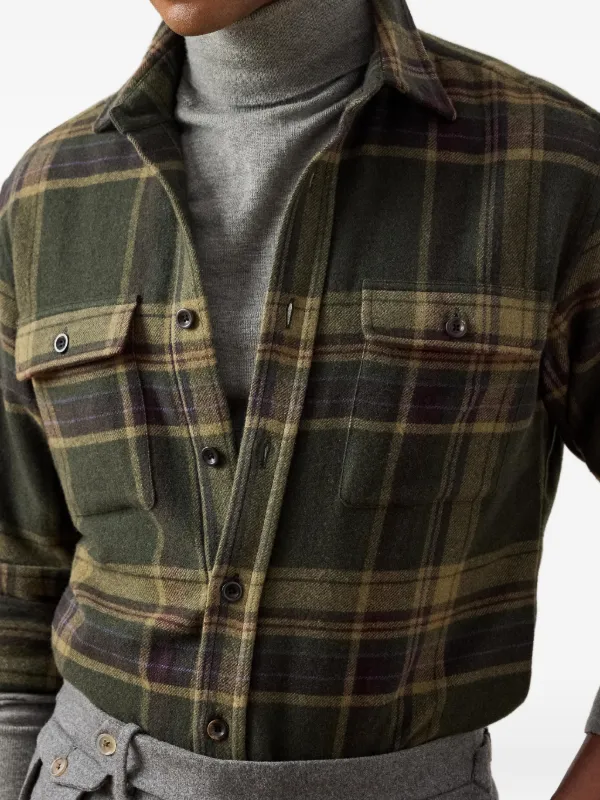 Ralph Lauren Purple Label button-up Overshirt | Green | FARFETCH