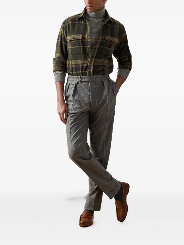 Ralph Lauren Purple Label button-up Overshirt | Green | FARFETCH