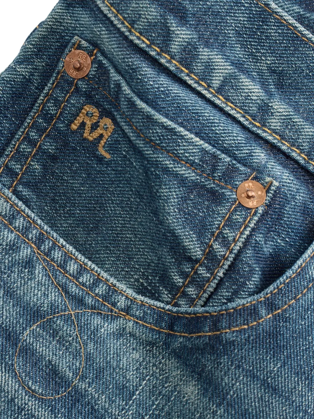 Ralph Lauren RRL Straight jeans Blauw