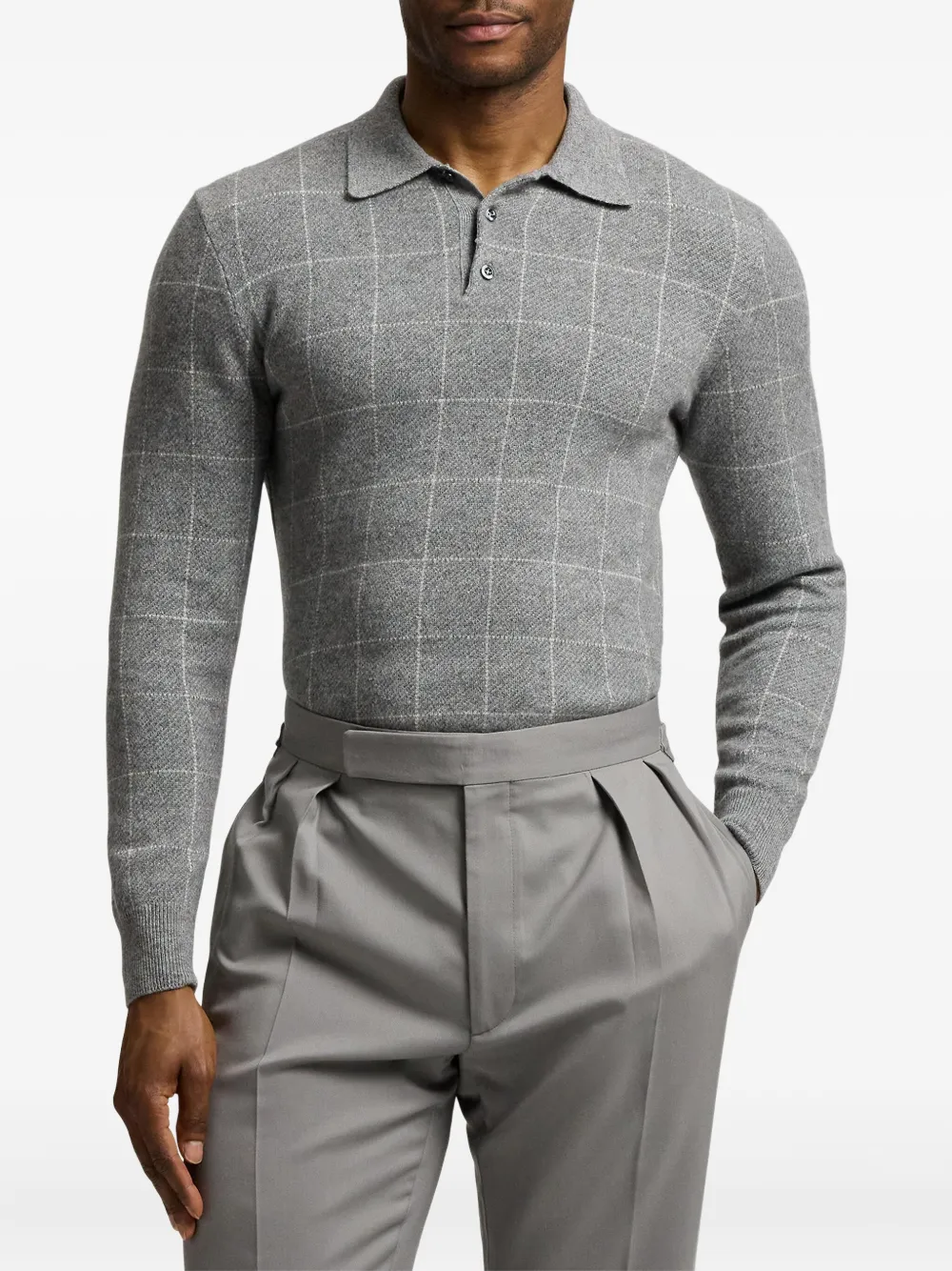 Ralph Lauren Purple Label Trui met polokraag Grijs