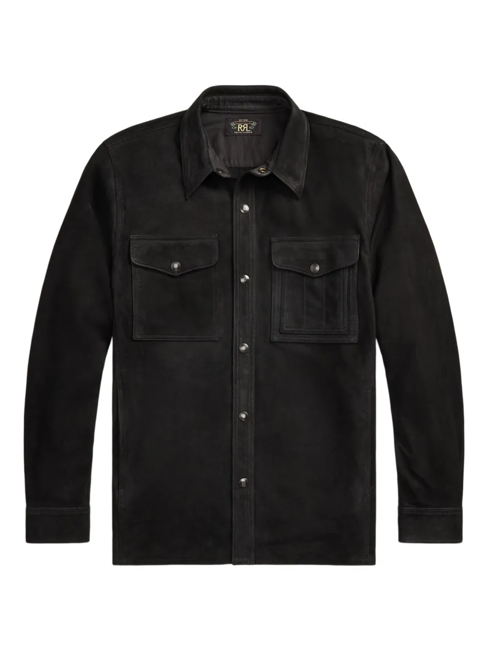 Ralph Lauren RRL スエード シャツ - ブラック Ralph Lauren RRL スエード シャツ - ブラック