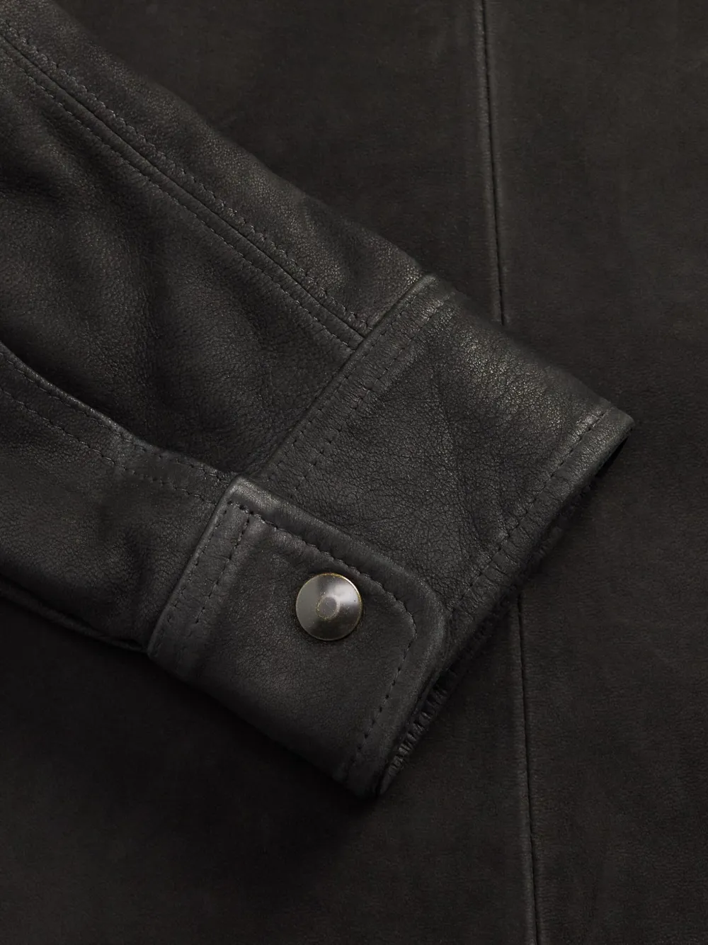 Rrl スエード シャツ In Black
