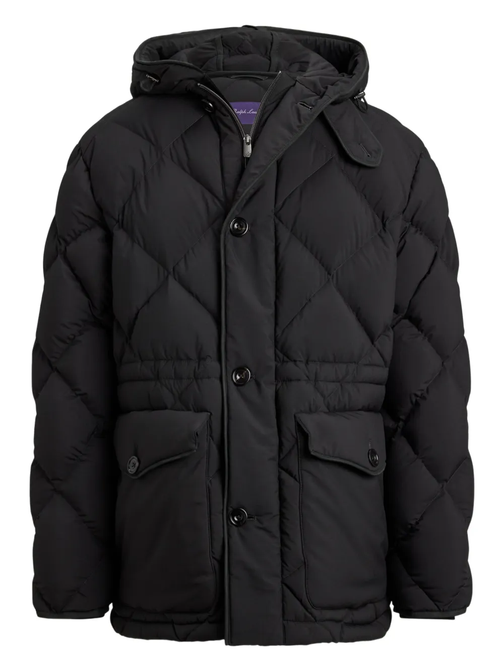 Ralph Lauren Purple Label フーデッド パデッドジャケット - ブラック Ralph Lauren Purple Label フーデッド パデッドジャケット - ブラック