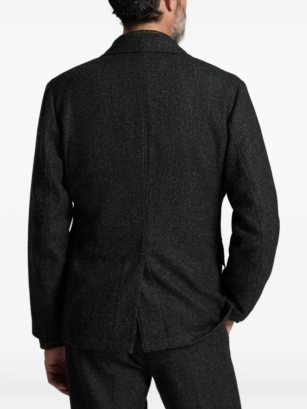 Rrl Textured Wool Blazer In Black