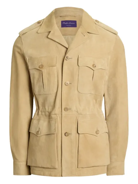Ralph Lauren Purple Label 밀리터리 스타일 스웨이드 재킷