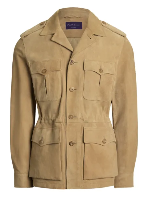 Ralph Lauren Purple Label military-style suede jacket