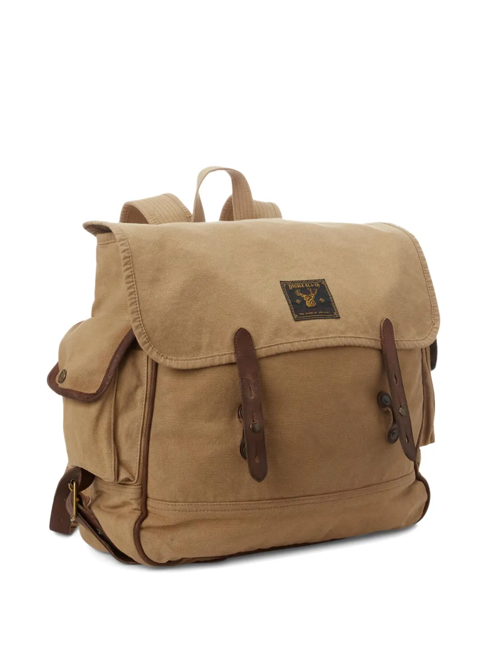 Rrl Canvas Flap Backpack In Neutral