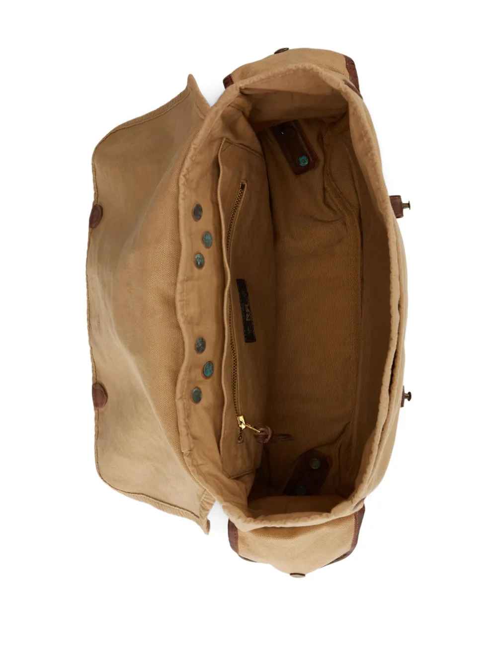 Rrl Canvas Flap Backpack In Neutral