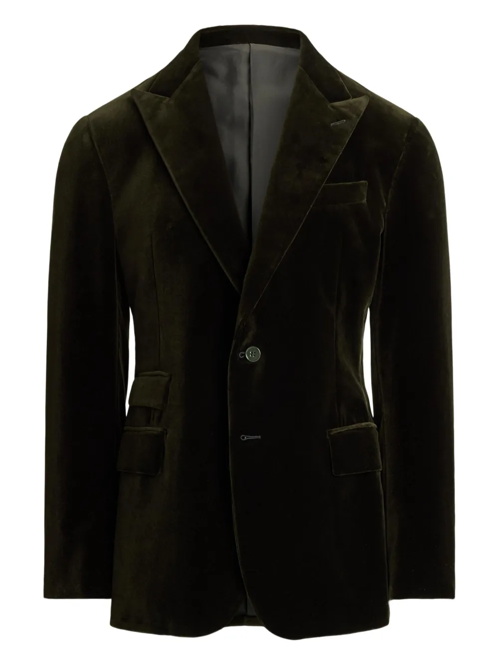 Ralph Lauren Purple Label velvet single-breasted blazer | Green | Image 1