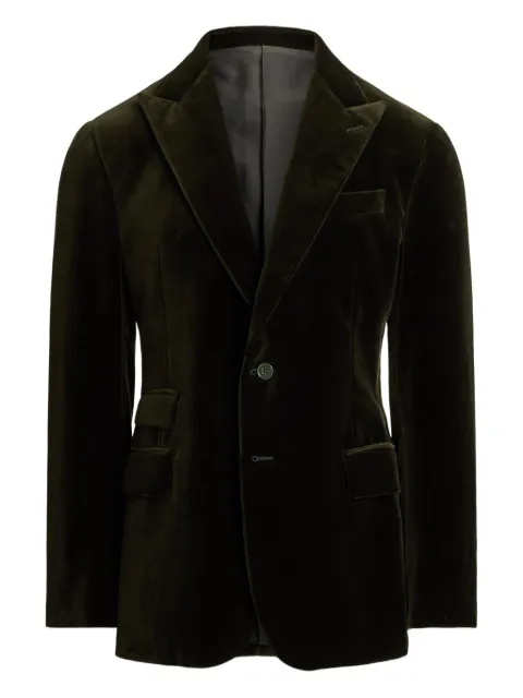 Ralph Lauren Purple Label velvet single-breasted blazer