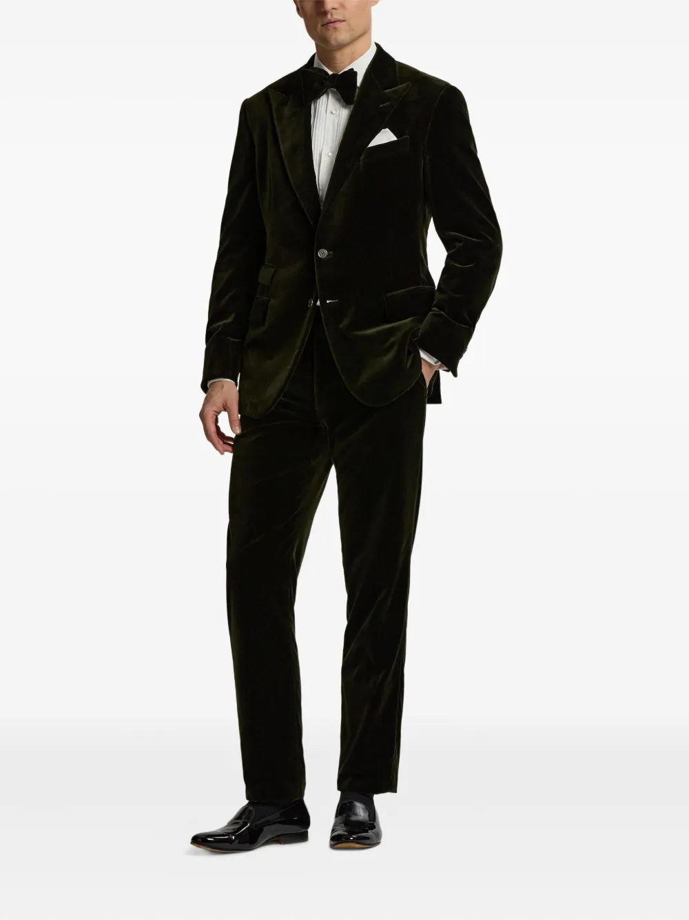 Ralph Lauren Purple Label velvet single-breasted blazer | Blazers | Image 2