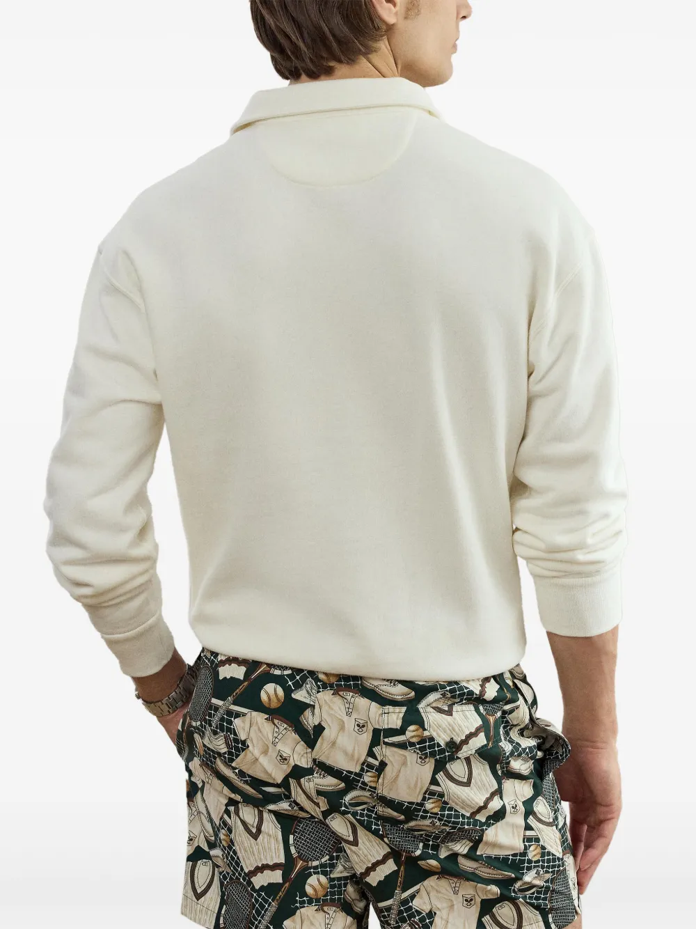 Ralph Lauren Purple Label Poloshirt met lange mouwen Wit