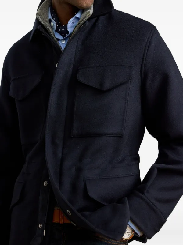Ralph Lauren Purple Label Favola Utility Pocket Jacket | Blue
