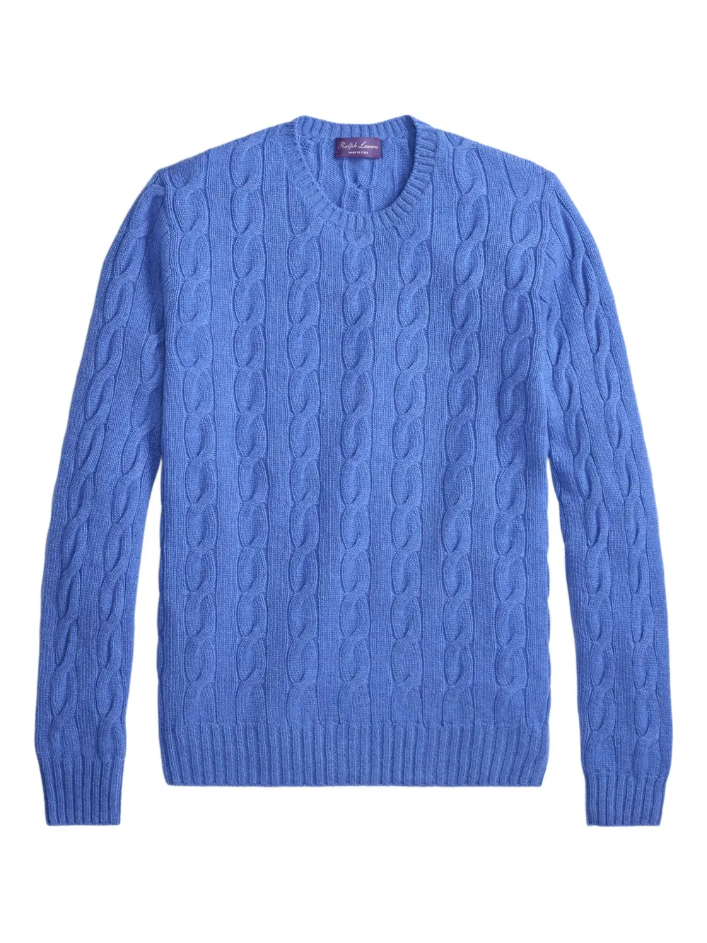 Ralph Lauren Purple Label cable-knit crew-neck pullover - ブルー Ralph Lauren Purple Label cable-knit crew-neck pullover - ブルー