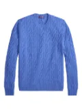 Ralph Lauren Purple Label cable-knit crew-neck pullover - Blue
