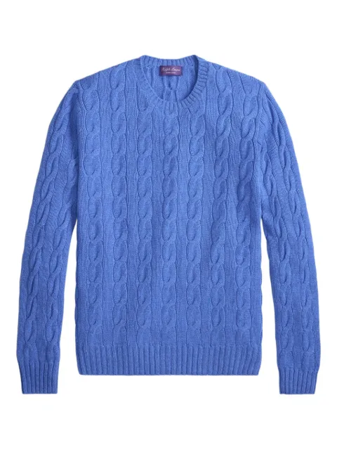 Ralph Lauren Purple Label Suéter de tricô decote careca