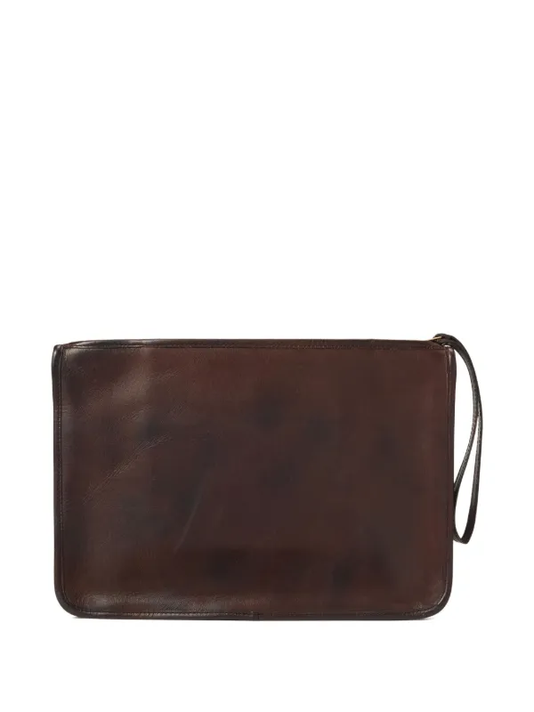 Ralph Lauren RRL レザー クラッチバッグ | ブラウン | FARFETCH JP