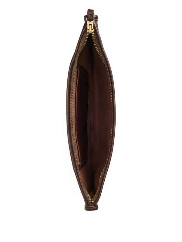 Ralph Lauren RRL レザー クラッチバッグ | ブラウン | FARFETCH JP