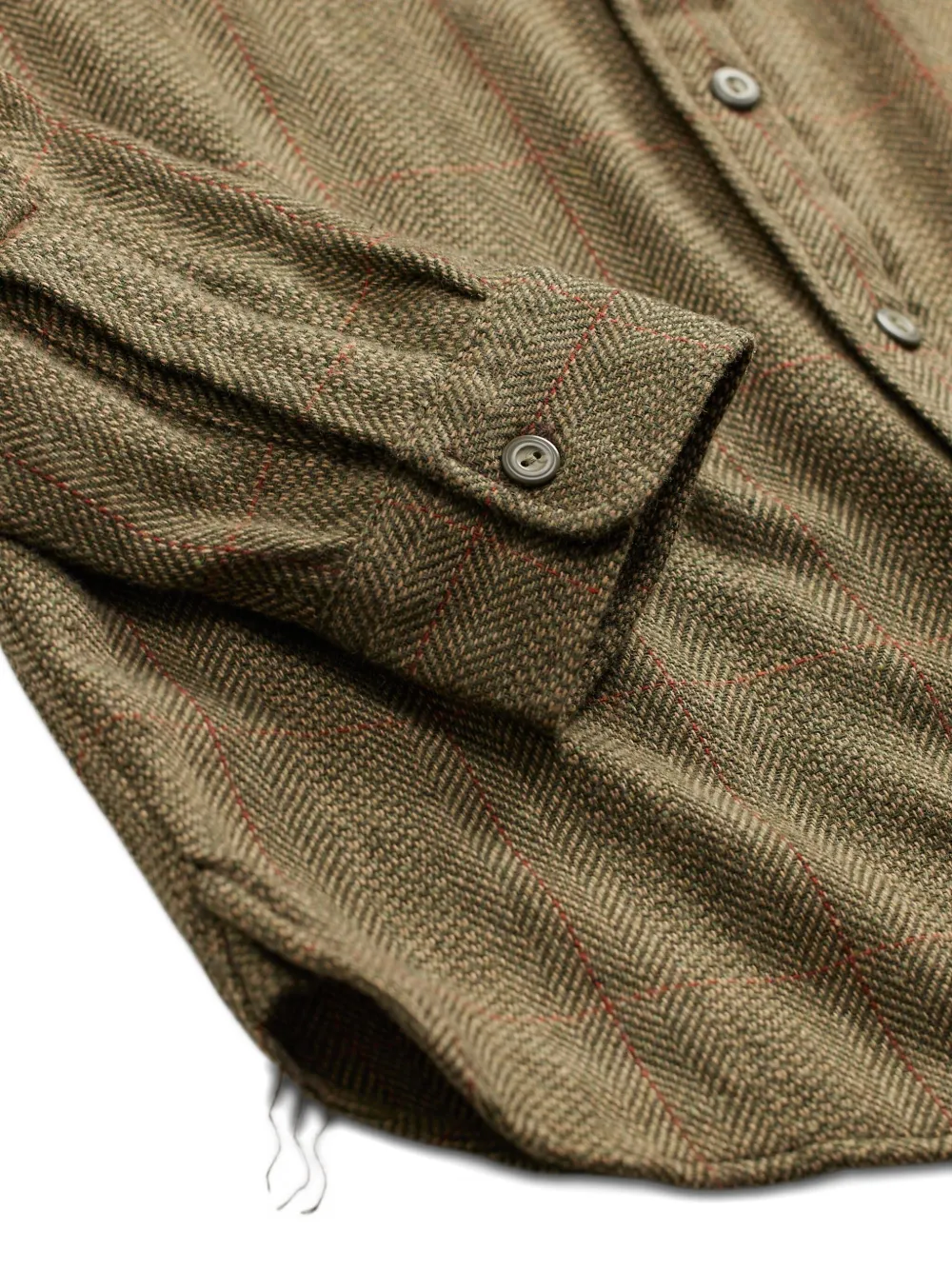 Ralph Lauren RRL Grayson geruit button-up overhemd Bruin