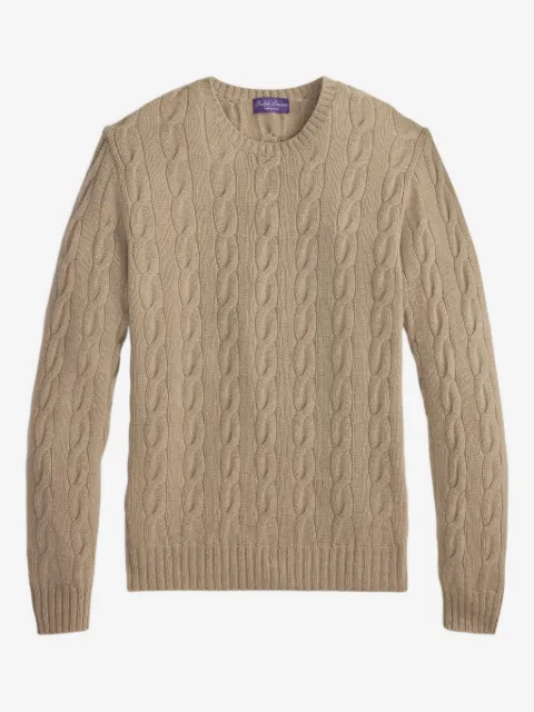 Ralph Lauren Purple Label suéter de cachemira en tejido de ocho