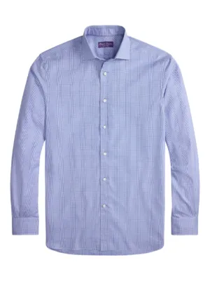 Ralph Lauren パープルレーベル　リネン　ストライプシャツ Ralph Lauren Purple Label ストライプ リネンシャツ | ブルー