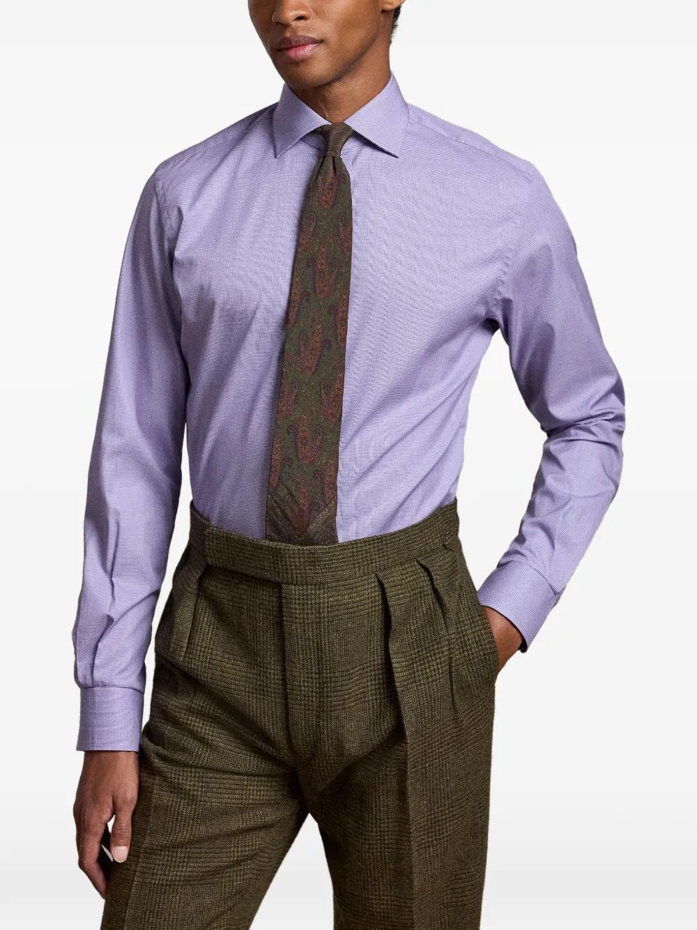 Ralph Lauren Purple Label Overhemd met lange mouwen Paars